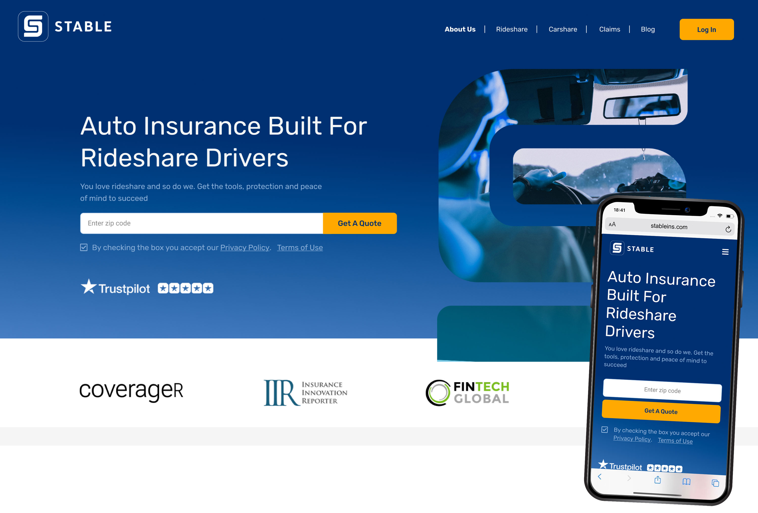 Stable Insurance website